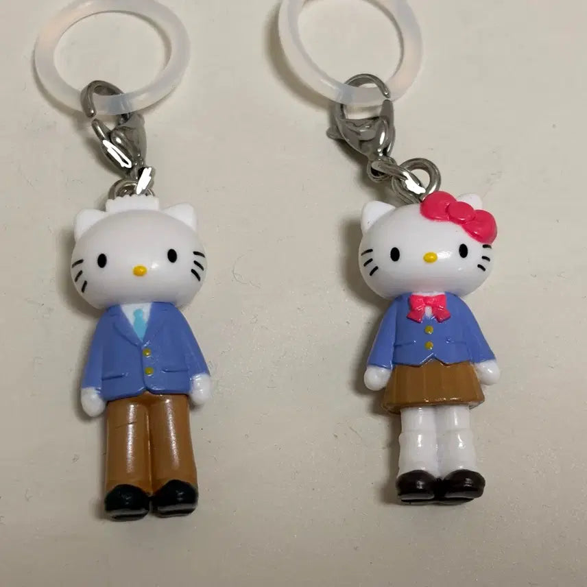 [BUNJANG] Hello Kitty Long Legged Kitty School Uniform Kitty Gacha Mezurushi Bundle Set / 헬로키티 롱다리 키티 교복키티 가챠 메지루시 일괄 판매