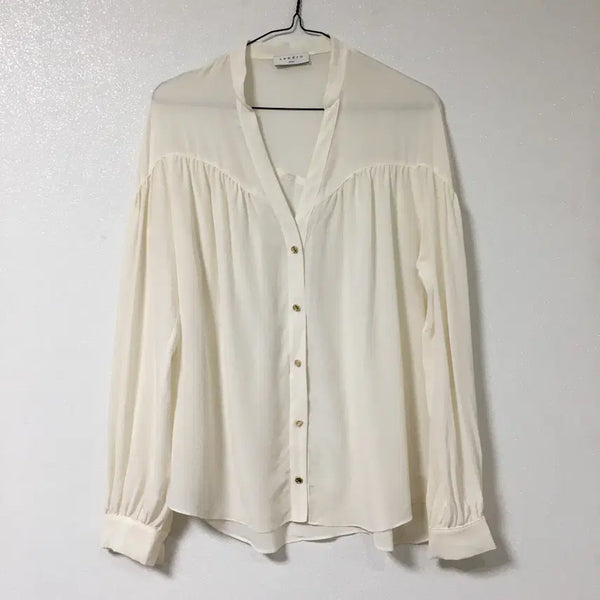 [BUNJANG] Sandro Silk Blouse Size 2 / SANDRO 산드로 실크 블라우스 2