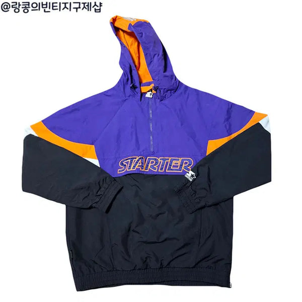 [BUNJANG] Starter Old School Big Logo Warm-up Anorak Jacket / 스타터 올드스쿨 빅로고 웜업 아노락 자켓