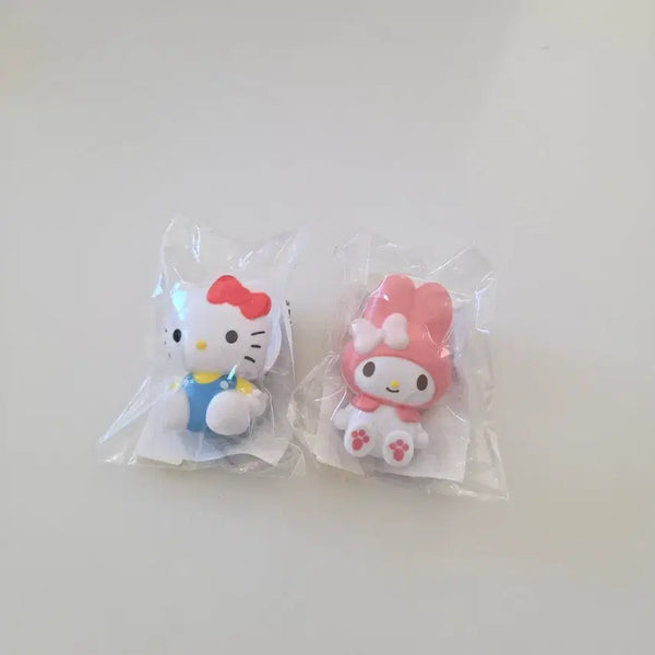 [BUNJANG] Hello Kitty & My Melody Clip Set / 헬로키티 & 마이멜로디 클립 세트 집게 세트 2종 일괄 키티문구 마멜