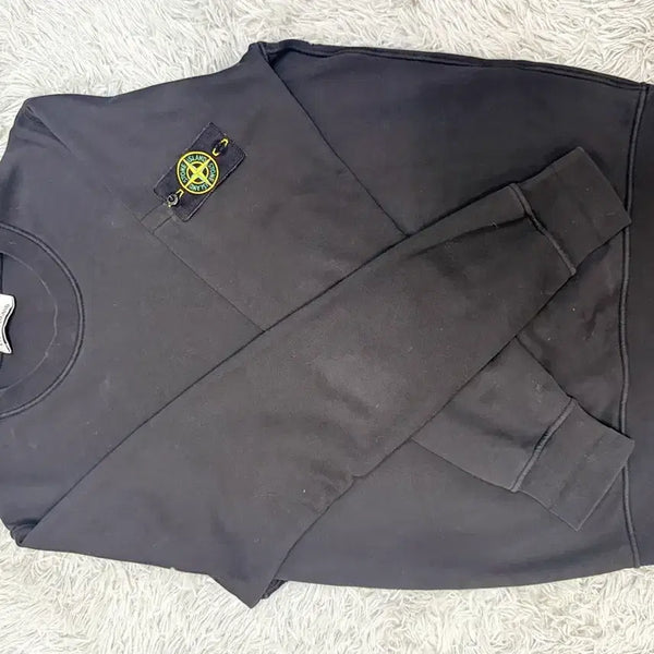 [BUNJANG] Stone Island Sweatshirt Black / 스톤 맨투맨