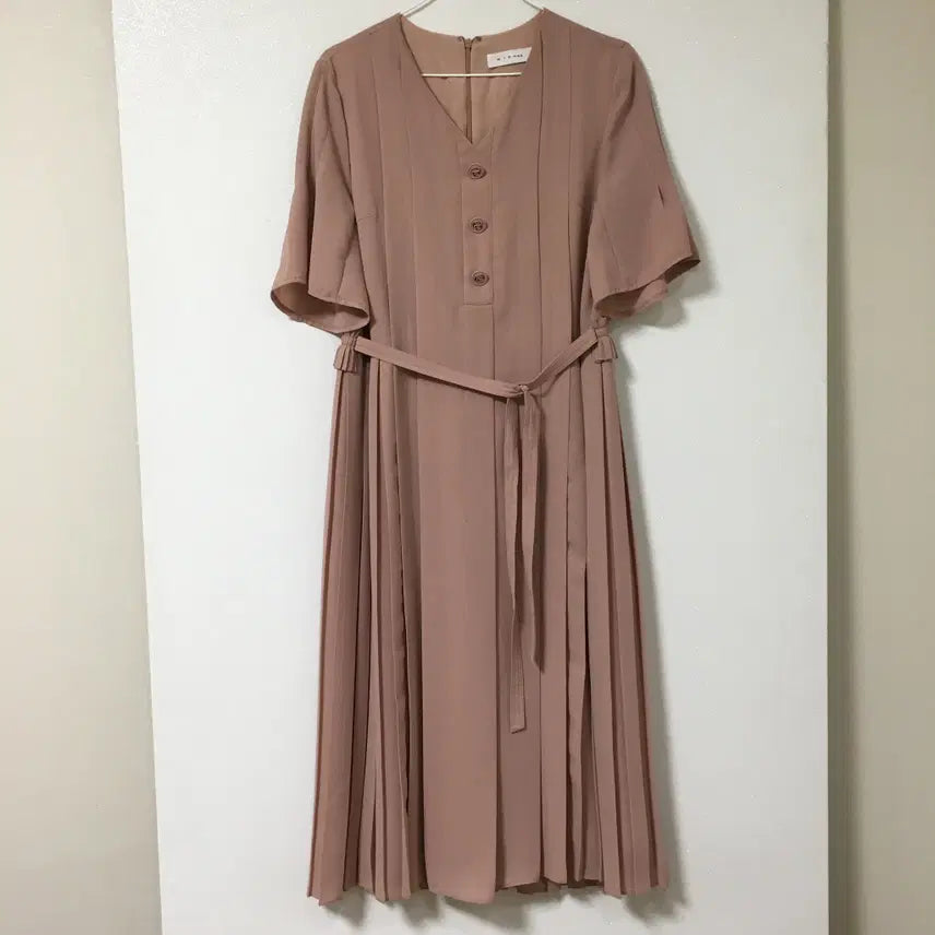 [BUNJANG] MICHAA Belted Pleated Dress / MICHAA 미샤 벨트 플리츠 원피스 85