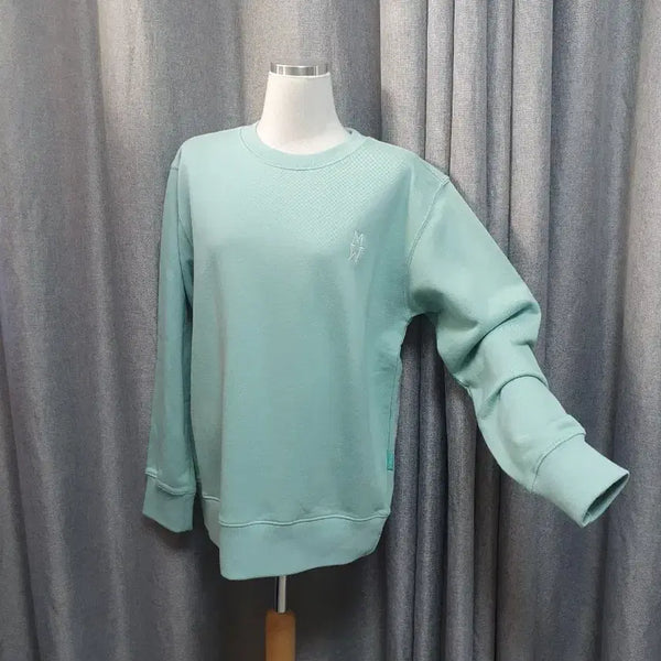 [BUNJANG] Mint Pigment Oversized Sweatshirt / 민트 피그먼트 오버 맨투맨