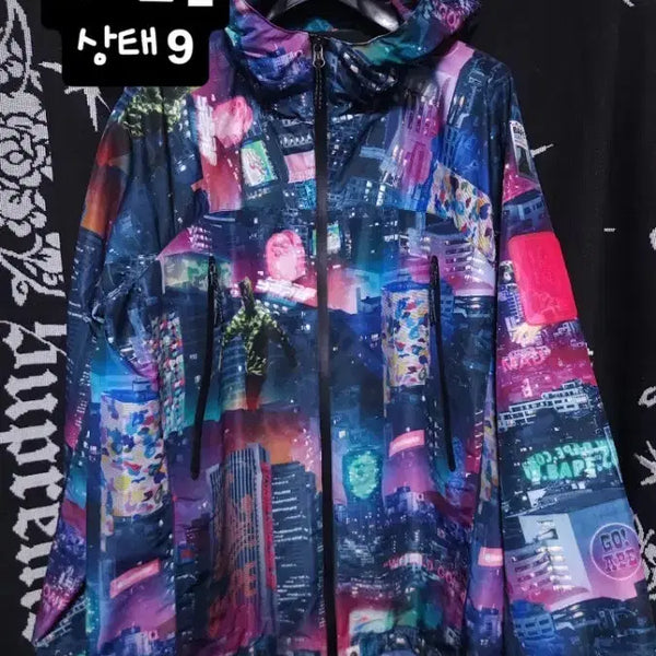 [BUNJANG] BAPE Neon Tokyo Hoodie Jacket / 베이프 네온 도쿄 후디 자켓
