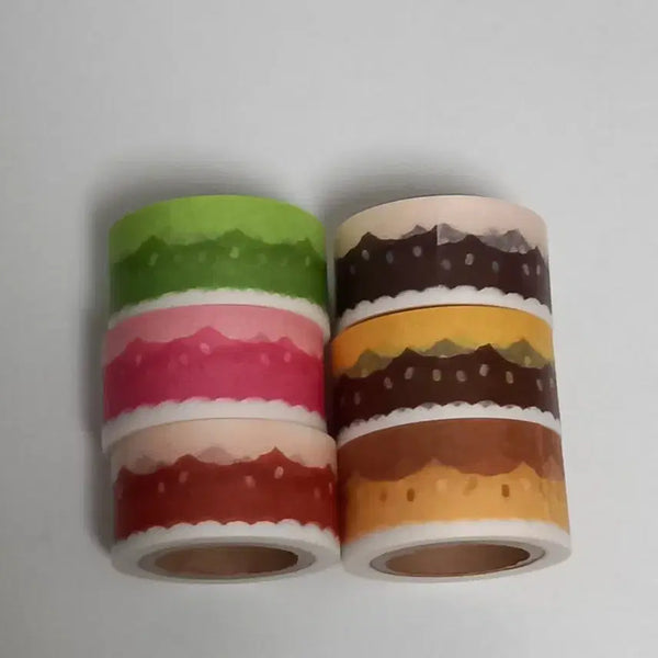 [BUNJANG] YoYoRi Washi Tape Bundle Set (6 Types) / [요요리] 통마테 6종 일괄