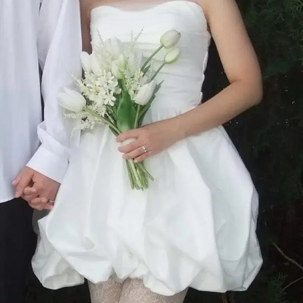 [BUNJANG] Moomong Mini Wedding Dress Size S / 무몽 미니 웨딩 드레스 S사이즈