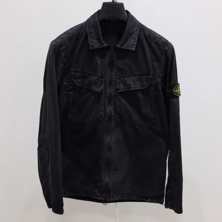 [BUNJANG] Stone Island 22FW Old Effect Overshirt Black / 스톤아일랜드 22FW 올드이펙트 오버셔츠 블랙 M(95)