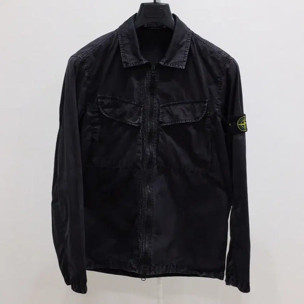 [BUNJANG] Stone Island 22FW Old Effect Overshirt Black / 스톤아일랜드 22FW 올드이펙트 오버셔츠 블랙 M(95)