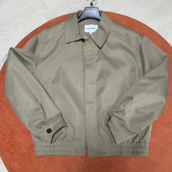 [BUNJANG] Decollozo Raglan Blouson Jacket Beige Size L / *새제품 특가, 데꼬로소 래글런 블루종 / 2사이즈(L)