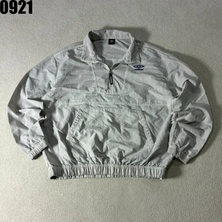 [BUNJANG] Umbro Half-Zip Windbreaker Anorak Grey S / 엄브로 반집업 바람막이 아노락 그레이 s