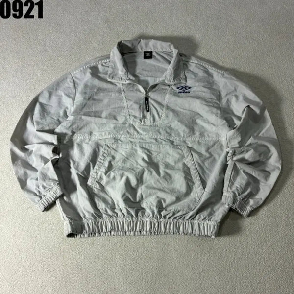 [BUNJANG] Umbro Half-Zip Windbreaker Anorak Grey S / 엄브로 반집업 바람막이 아노락 그레이 s