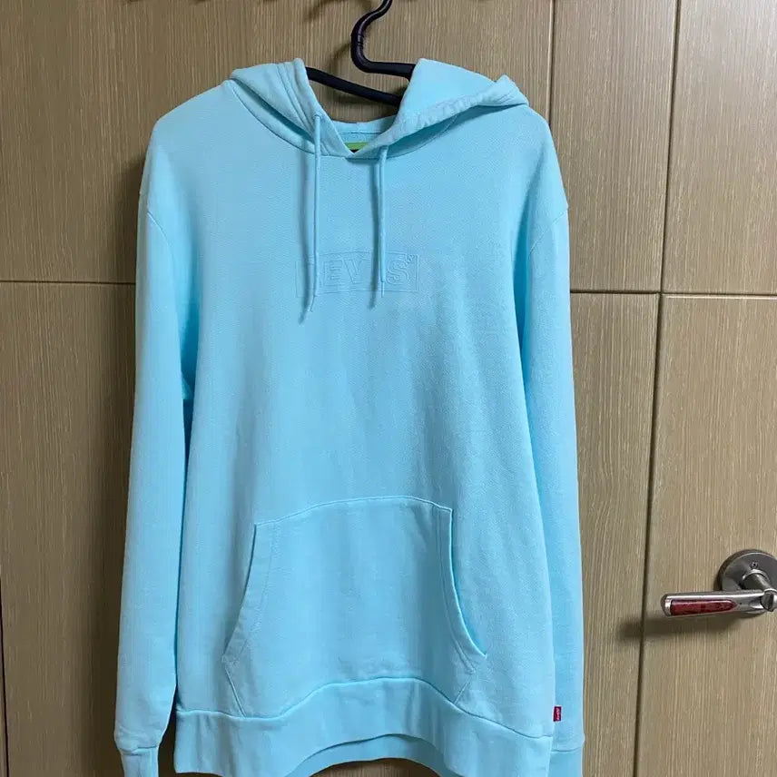 [BUNJANG] Levi's Sky Blue Hoodie T-Shirt Medium / [LEVIS] 리바이스 스카이블루 후드티셔츠 M사이즈