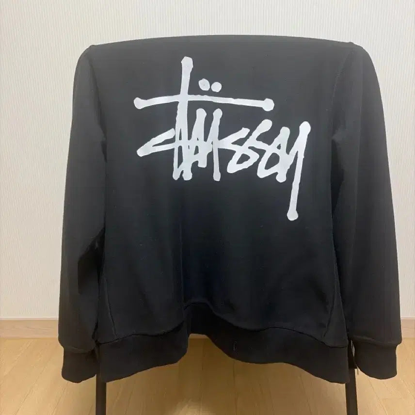 [BUNJANG] Stussy Basic Logo Hoodie Black / 스투시 베이직 후드집업 블랙