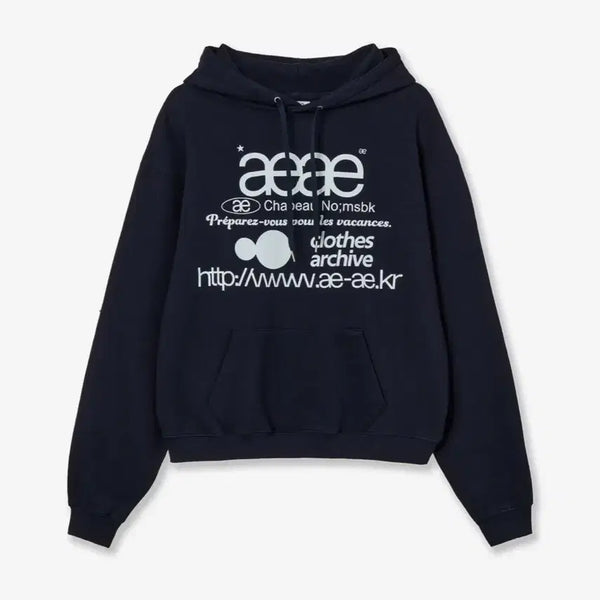 [BUNJANG] aeae Navy Hoodie / aeae 후드티 네이비