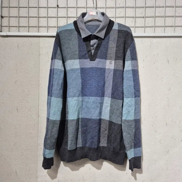 [BUNJANG] Daks Check Pattern Sweater / 닥스 스웨터