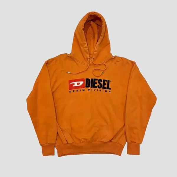[BUNJANG] Diesel Orange Hooded Sweatshirt / 디젤 후드티 오렌지