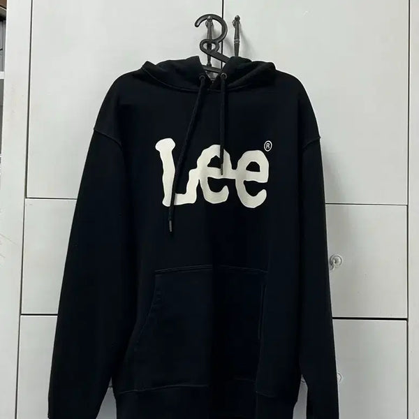 [BUNJANG] Lee Black Hoodie / 리 블랙 후드티 L