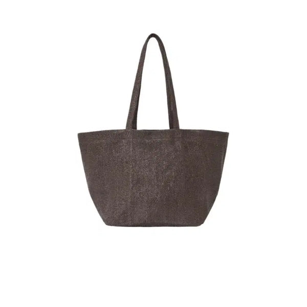 [BUNJANG] Broken Umbrella Basket Bag (Brown) / 브로큰엄브렐라 가방