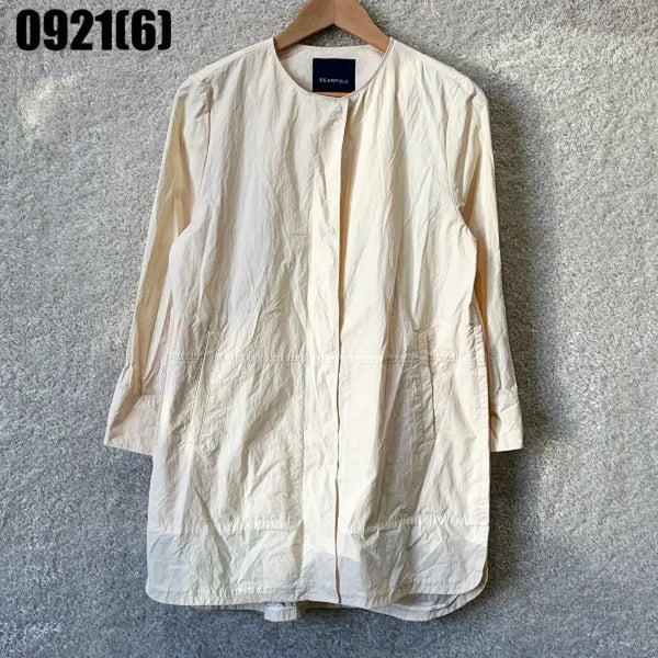 [BUNJANG] Beanpole Cream Long Jacket Size 90 / 빈폴 크림색 롱자켓 90 0921