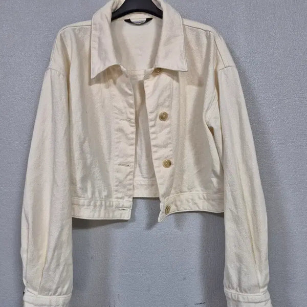 [BUNJANG] 8Seconds Cropped Oatmeal Jacket Size 66 / 에잇세컨즈 크롭 오트밀 쟈켓 66
