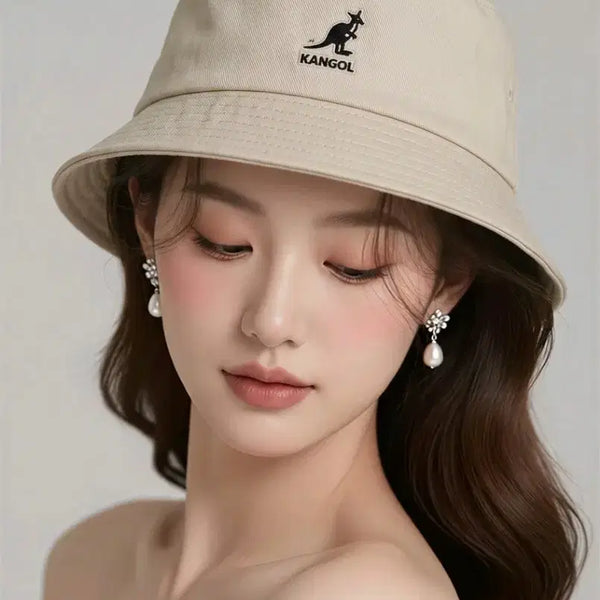 [BUNJANG] KANGOL Bucket Hat Beige MIDDLE / KANGOL 캥골 버킷햇 베이지 벙거지 모자 MIDDLE