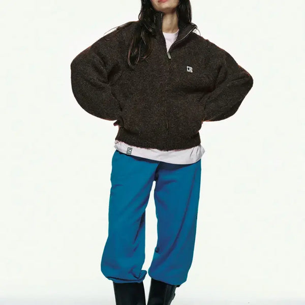 [BUNJANG] CENTAUR Calming Knit Zip-Up (Brown) / CENTAUR 센토르 CALMING KNIT ZIP-UP (BROWN)