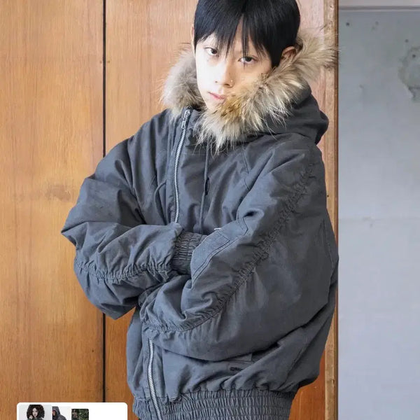 [BUNJANG] Gleek Fur Padded Parka / 글랙 퍼 패딩파카