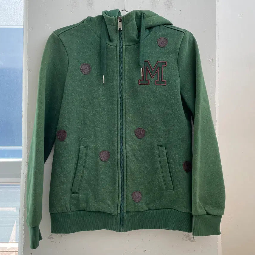 [BUNJANG] MLB Patch Hooded Zip-Up / (85) 엠엘비 MLB 패치 후드집업