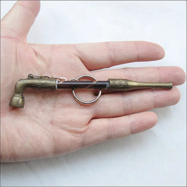 [BUNJANG] Tobacco Pipe (Model) Keychain / 곰방대 (모형) (k296) [키링, 열쇠고리]