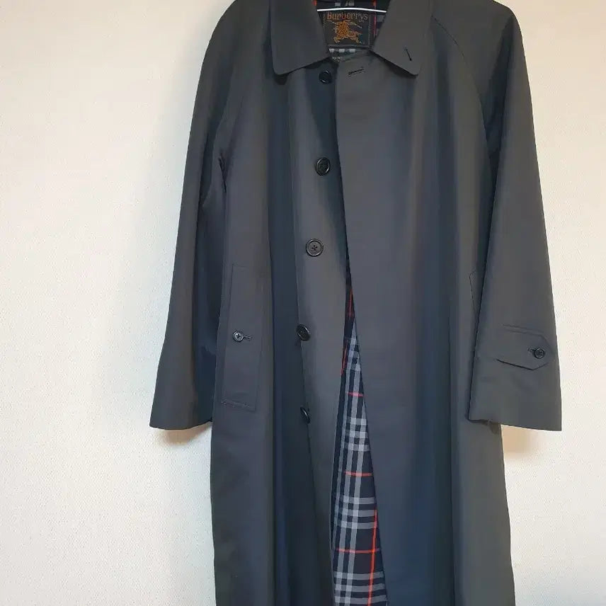 [BUNJANG] Burberry Prestige Collection Single Mac Coat (Silk/Wool Blend, Women's Free Size) / [정품/실크혼방] 버버리 빈티지 프레스티지 컬렉션 맥코트 (90~95/여성 프리)