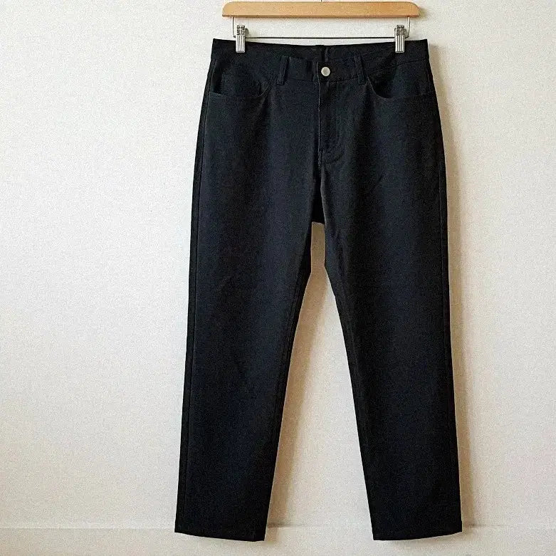 [BUNJANG] a.v.v Black Slim Fit Slacks Pants / 33 34/ 일본 a.v.v 슬림 슬랙스 블랙팬츠/Y09