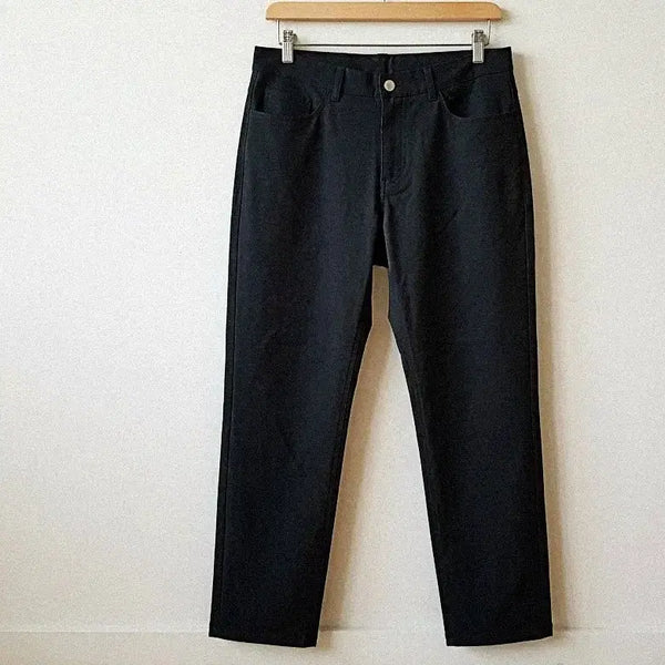 [BUNJANG] a.v.v Black Slim Fit Slacks Pants / 33 34/ 일본 a.v.v 슬림 슬랙스 블랙팬츠/Y09