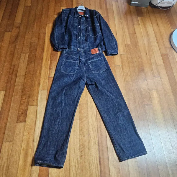 [BUNJANG] Outstanding W.W. II Selvage Denim 1st Setup / 아웃스탠딩 W.W. II 셀비지 데님 1st 셋업