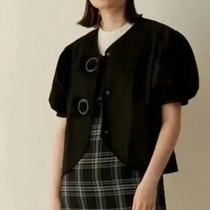 [BUNJANG] Sinoon Ribbon Jacket Blouse / 시눈 리본 자켓 블라우스