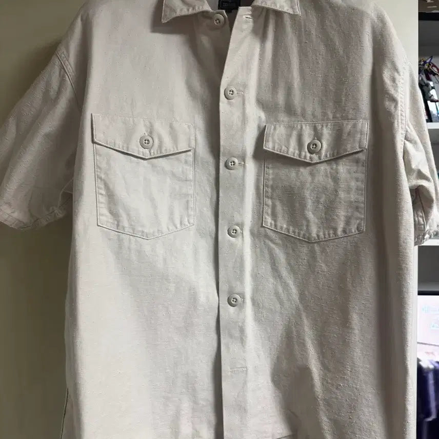 [BUNJANG] Jerardo Beige Short Sleeve Shirt / 제라도의 반팔셔츠 팝니다