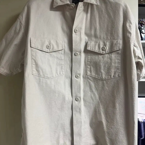 [BUNJANG] Jerardo Beige Short Sleeve Shirt / 제라도의 반팔셔츠 팝니다