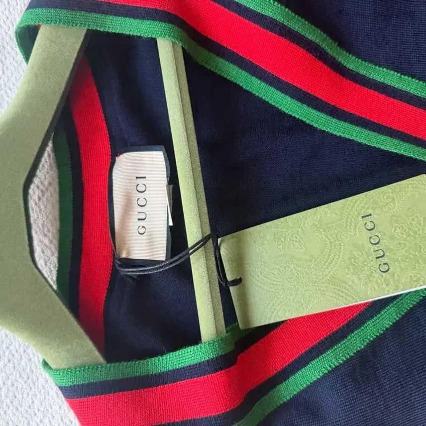 [BUNJANG] Gucci Tricolor Cardigan / 구찌 삼색 가디건