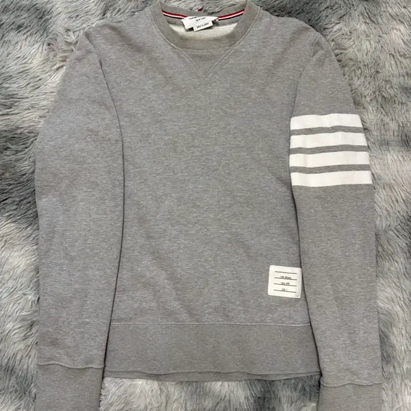 [BUNJANG] Thom Browne 4-Bar Sweatshirt Grey Size 2 / [새상품급/2 size]톰브라운 4선 맨투맨 그레이