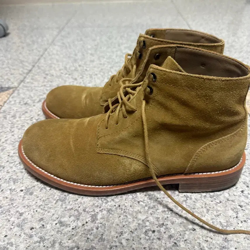[BUNJANG] Lost Garden Uniform Field Boots Beige / 로스트가든 필드부츠 UNIFORM Field Boots Beige