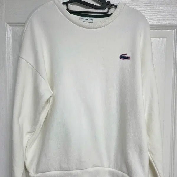 [BUNJANG] Lacoste Sport White Sweatshirt Size 38 / 라코스테 스포츠 화이트 맨투맨 38