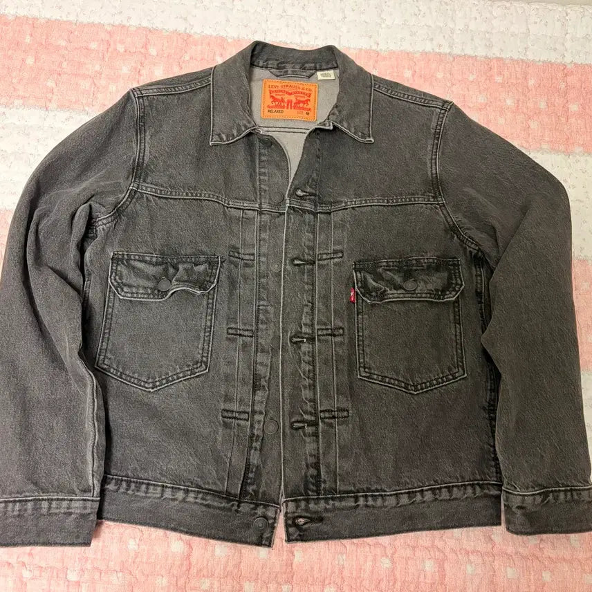 [BUNJANG] Levi's Type 2 Black Denim Trucker Jacket / 리바이스 타입2 흑청 트러커 자켓 판매