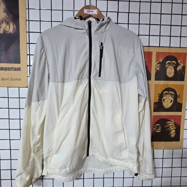 [BUNJANG] Color Block Hooded Windbreaker Jacket / 후드 바람막이 2톤 배색 0922