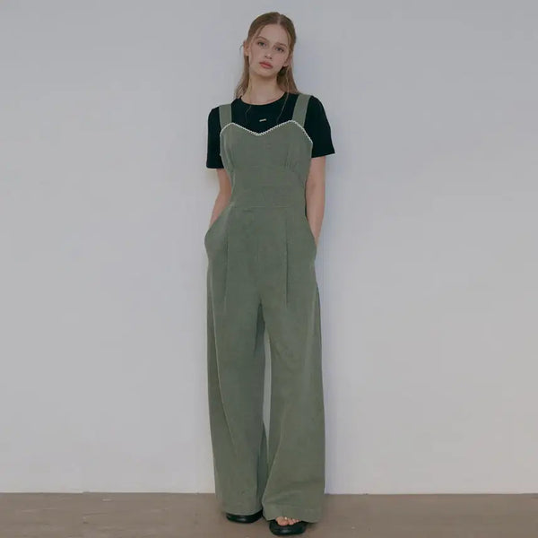 [BUNJANG] Oder Washed Lovely Jumpsuit Size 66 / 오디에르(Oder) 워싱 러블리 점프슈트 66 새상품