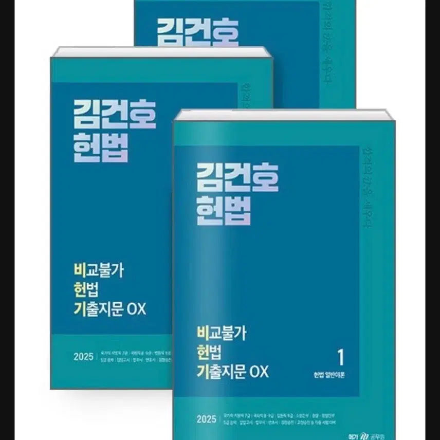 [BUNJANG] Kim Geon-ho 2025 Constitution Comparison OX Book Set / 2025 김건호 헌법 비교불가 헌법 ox