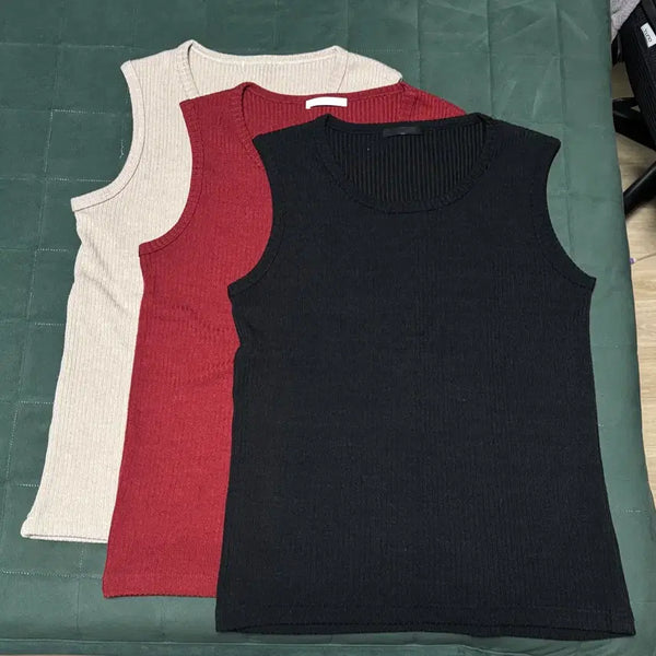 [BUNJANG] Dive In Sleeveless Top 3-Color Bundle Set / 다이브인 나시 3색상 일괄판매