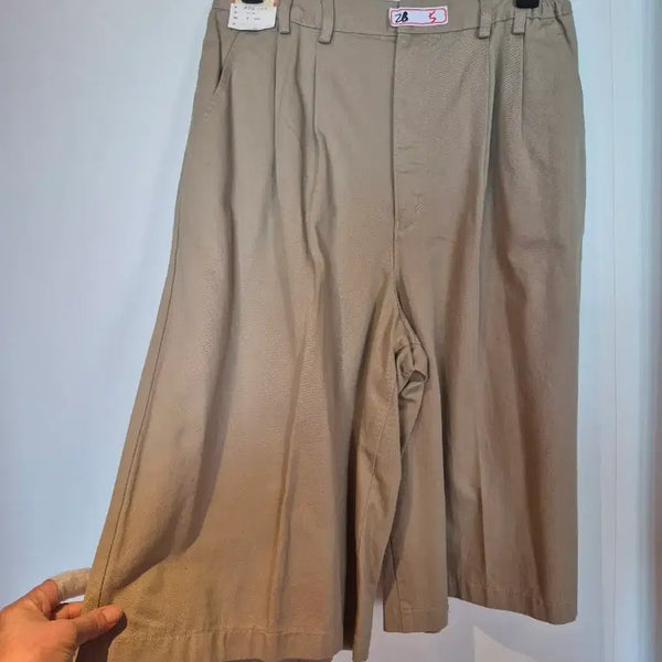 [BUNJANG] Beige Cotton Pants (Size 28) / 새상품 베이지색 면바지 28