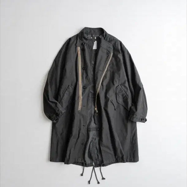 [BUNJANG] Beheavyer Motorcycle Field Coat Graphite M / 비헤비어 다잉 모터사이클 필드 코트 그라파이트 M