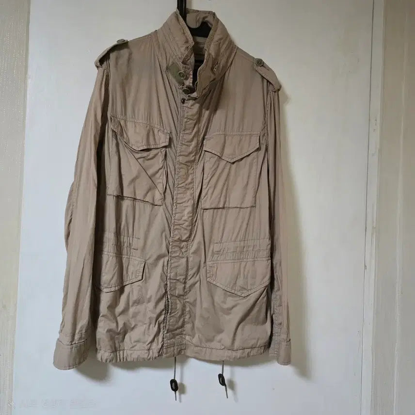 [BUNJANG] ZUCCA Beige Single-Layer Field Jacket / 주카 ZUCCA 베이지 야상