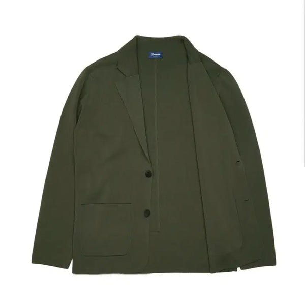 [BUNJANG] Drumohr Olive Cotton Knitted Jacket - Size 48 / (48)Drumohr 드루모어 Olive Cotton Knitted Jacket