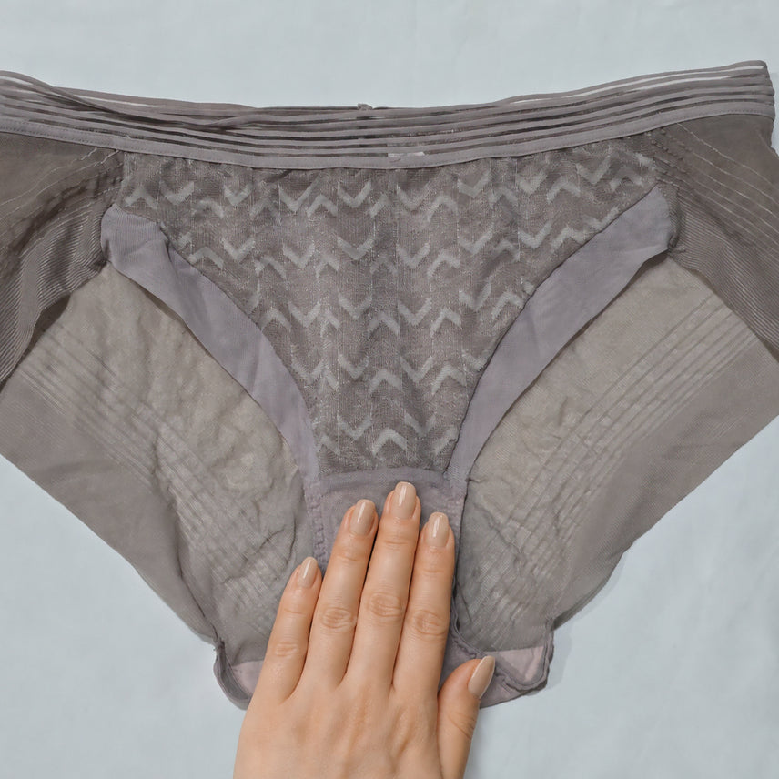 [BUNJANG] Women's Gray Strap Pattern Mesh Panty (Used) / 왕(중고)[100] 여성 그레이 스트랩 패턴 메쉬 팬티
